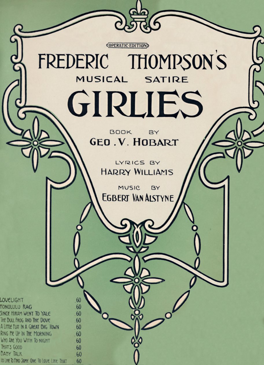 Frederic Thompsons Musical Satire Girlies de Unbekannt