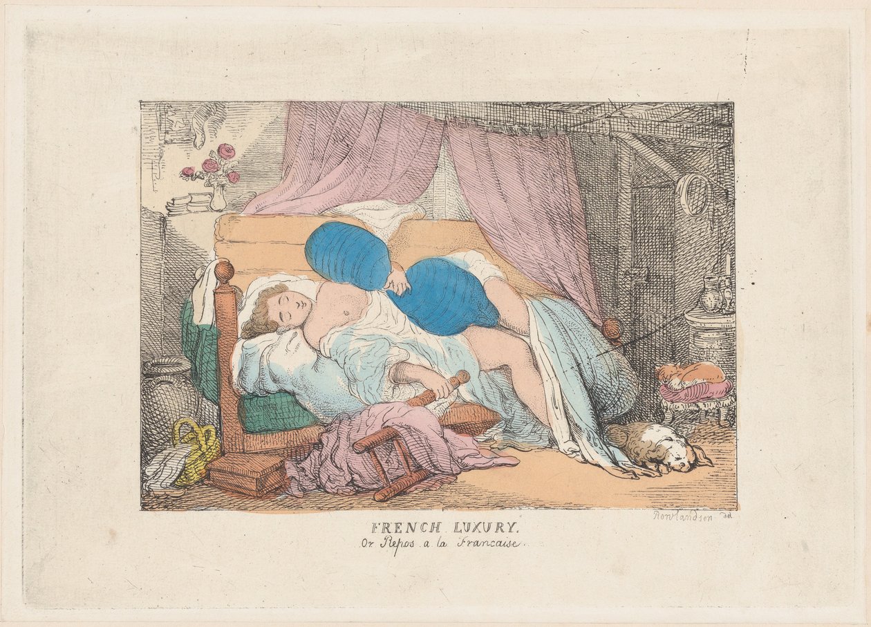 Lujo Francés, o Reposo a la Francesa, 1800-1820 de Unbekannt