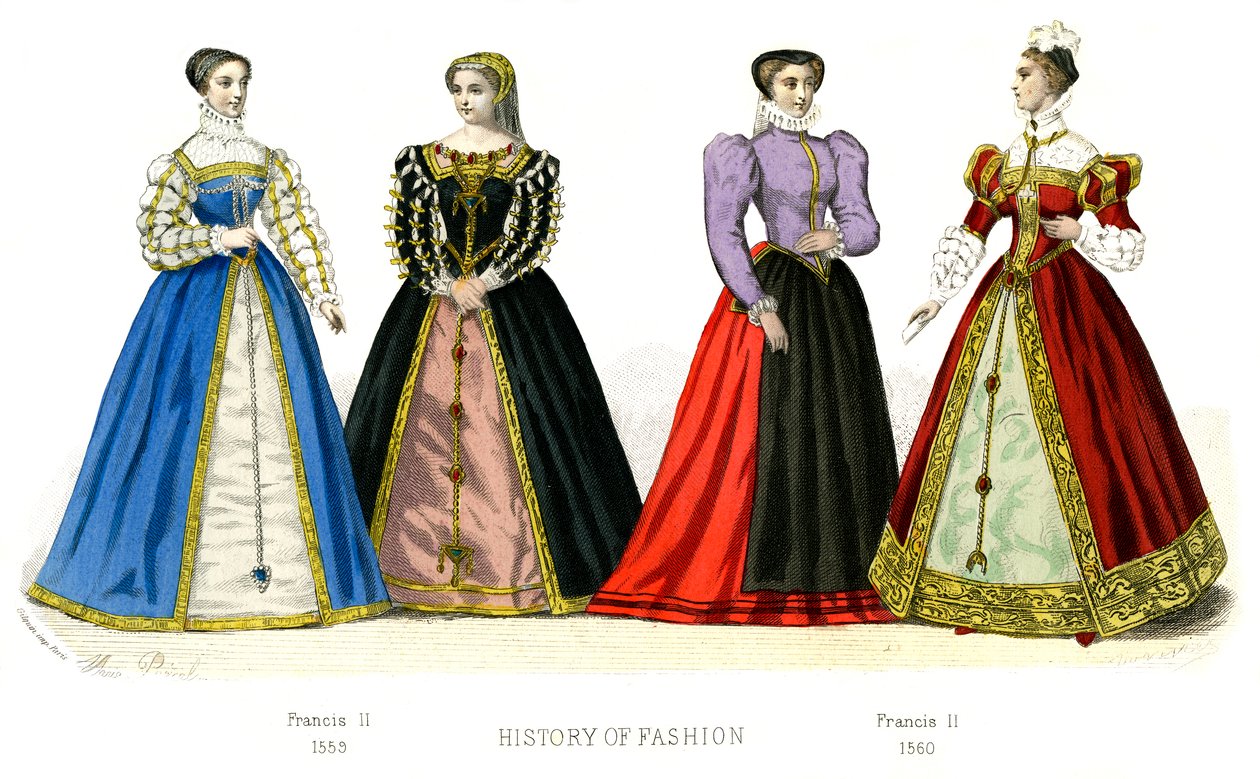Traje francés: Francisco II, 1882 de Unbekannt