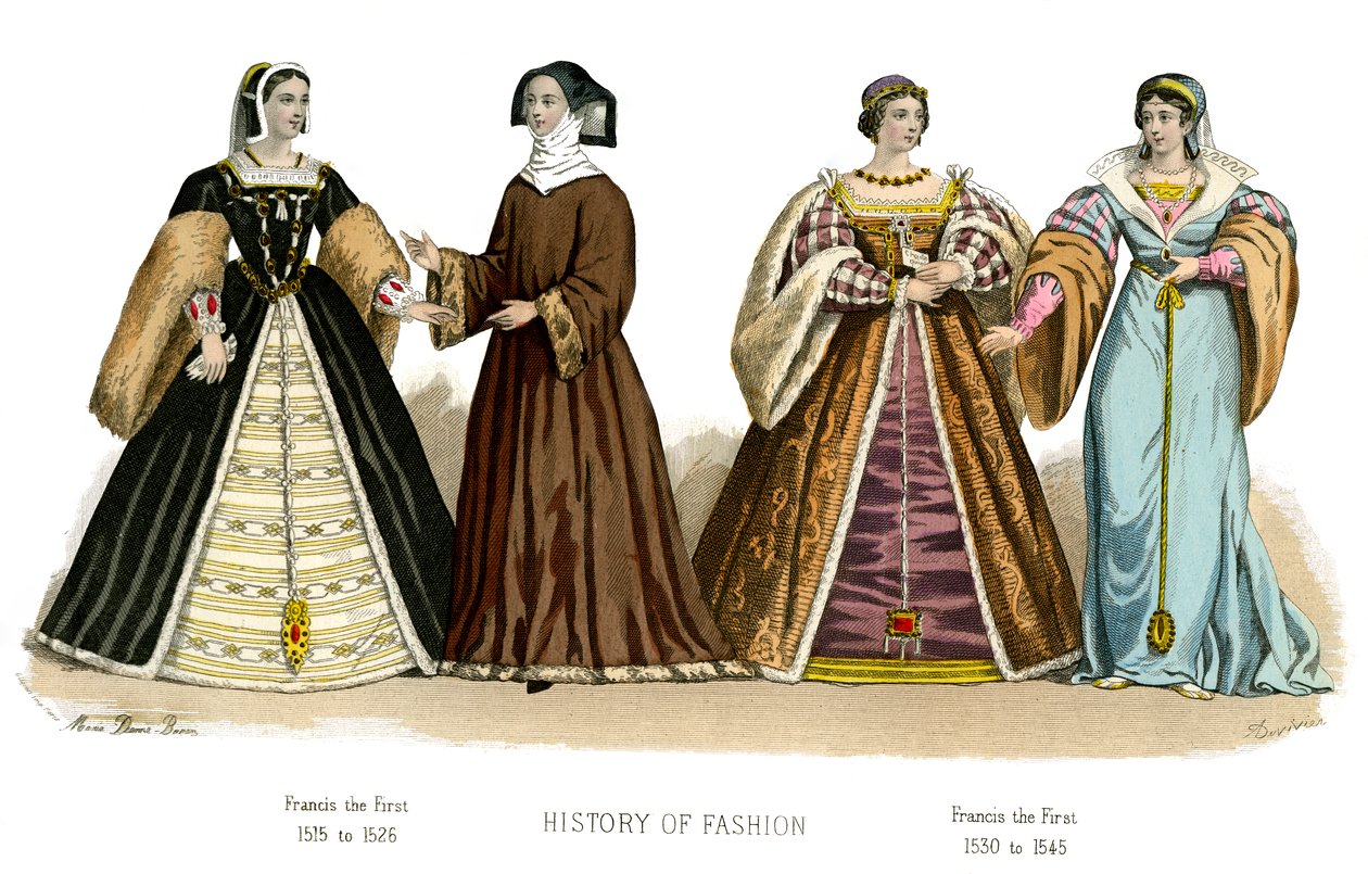 Traje francés: Francisco I, 1882 de Unbekannt