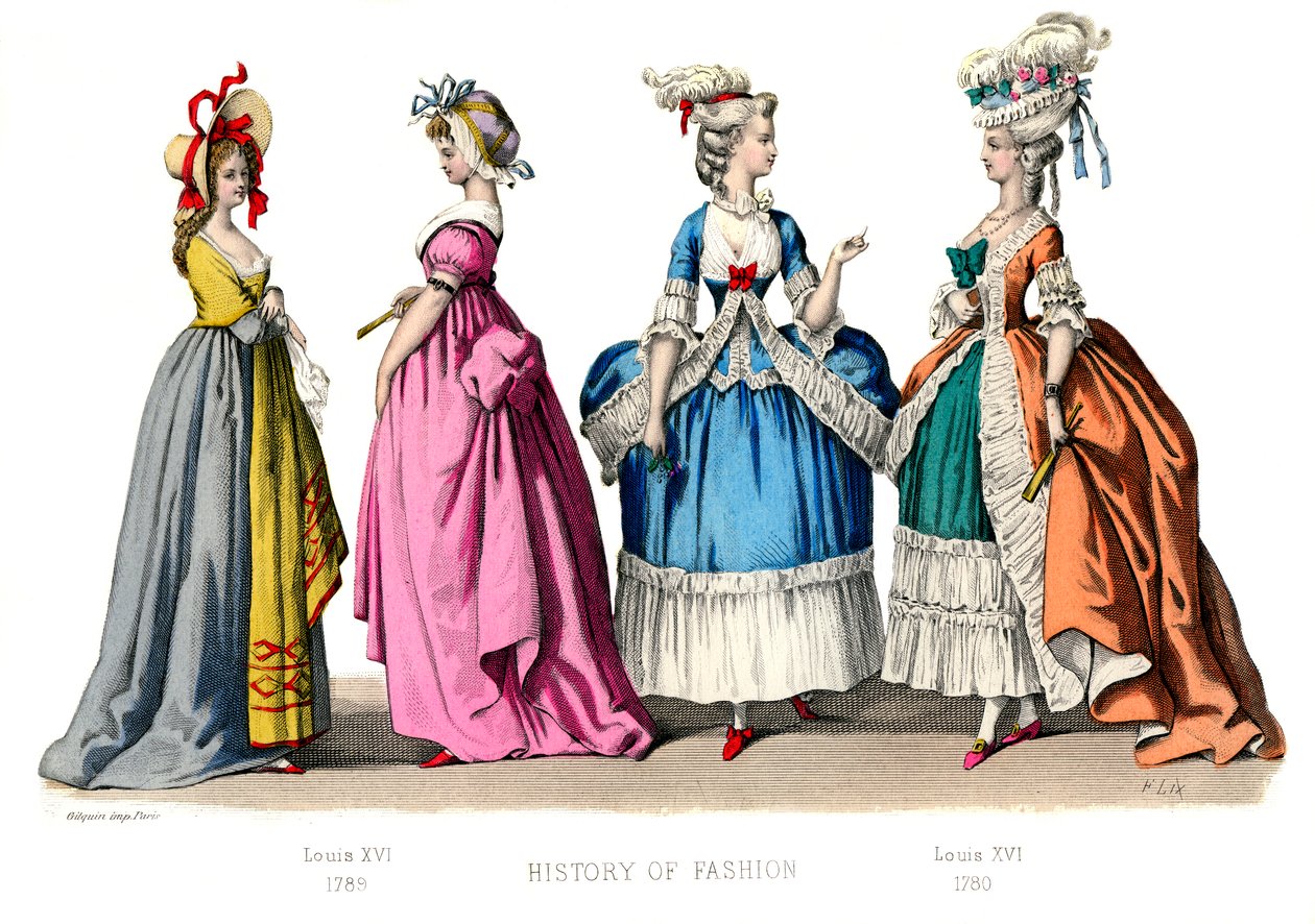 Traje francés: Luis XVI, 1882 de Unbekannt