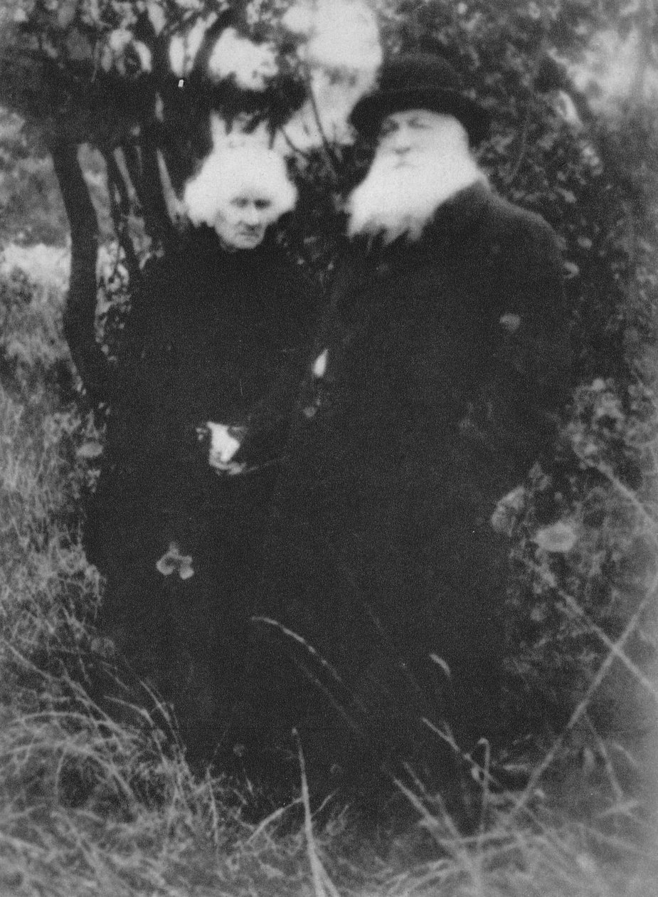 El escultor francés Auguste Rodin fotografiado en el parque de su villa en Meudon, 1916, 1939 de Unbekannt