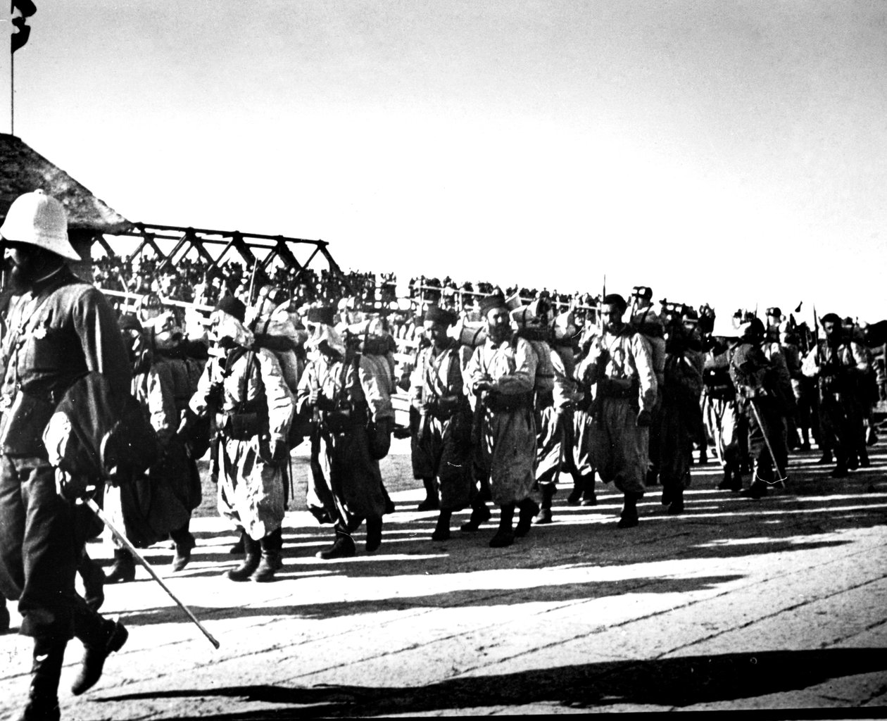 Tropas francesas, Tientsin, China, 1900 de Unbekannt
