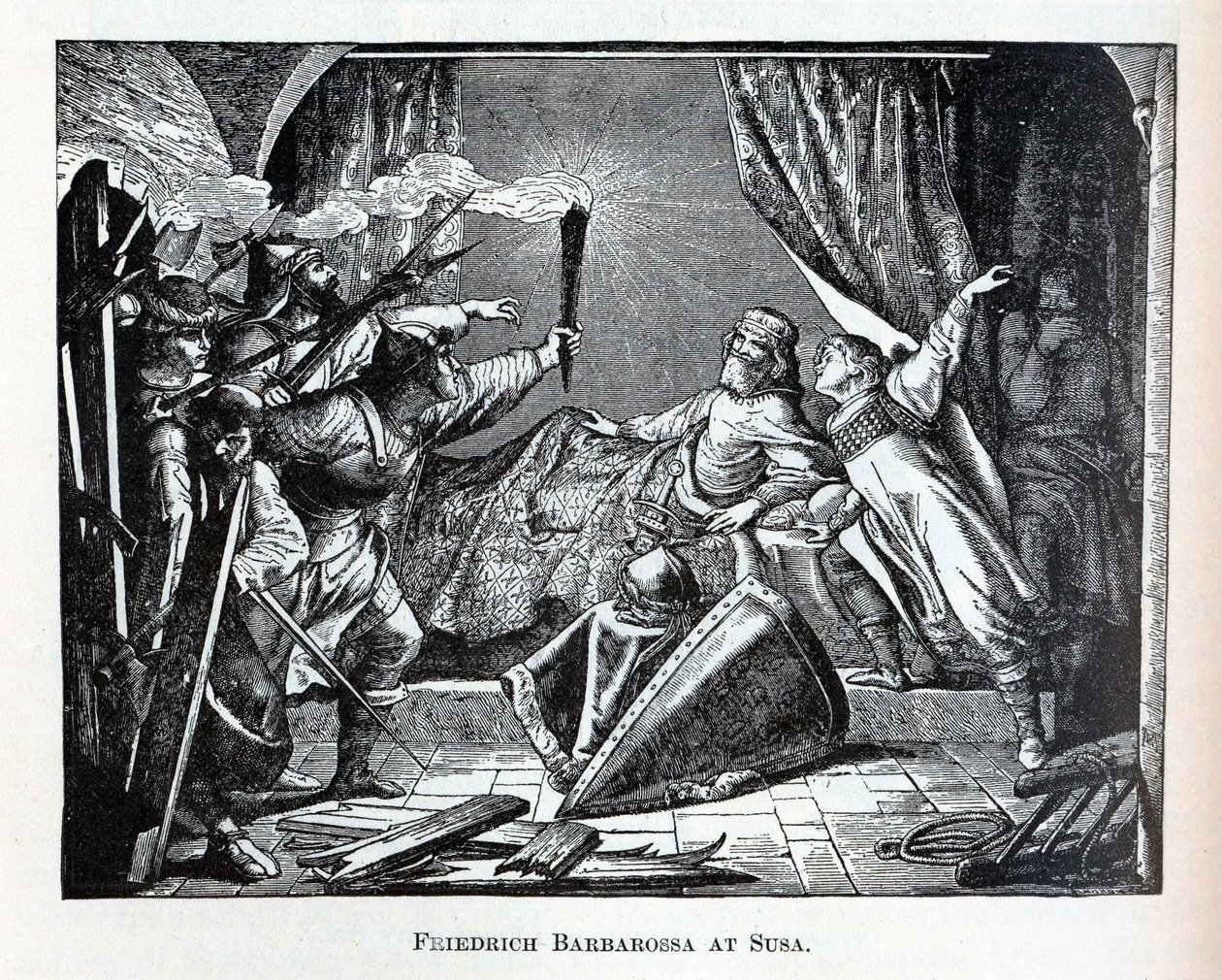 Friedrich Barbarossa en Susa, 1882 de Unbekannt