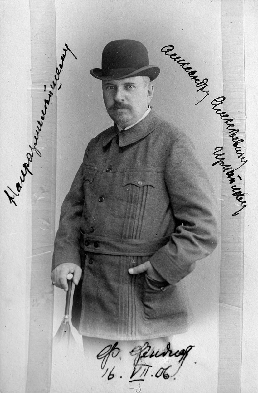 Friedrich Fyodor Fiedler, traductor de poesía rusa, c1906 de Unbekannt