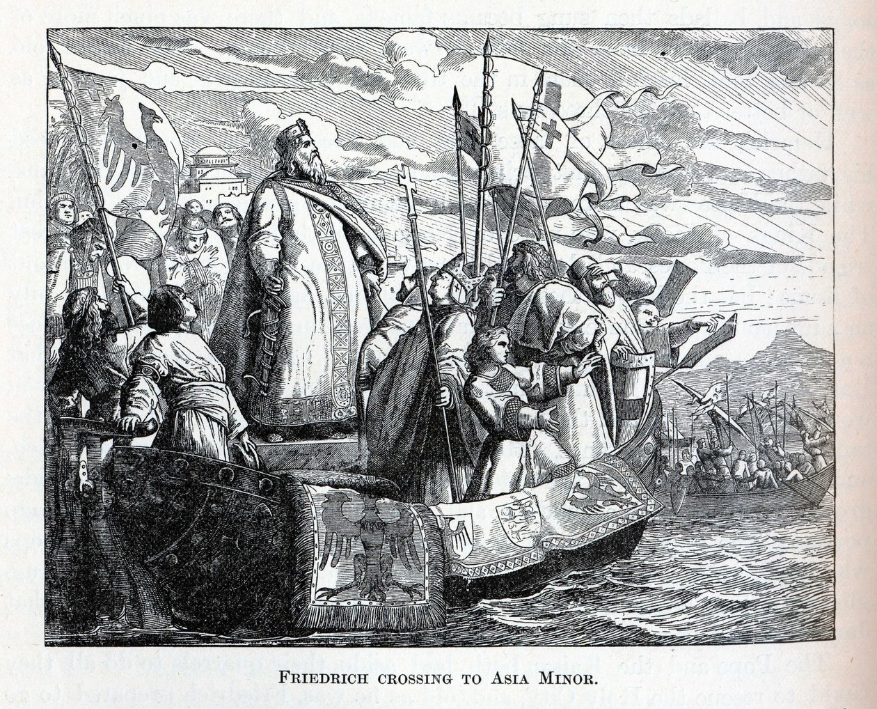 Friedrich cruzando a Asia Menor, 1882 de Unbekannt