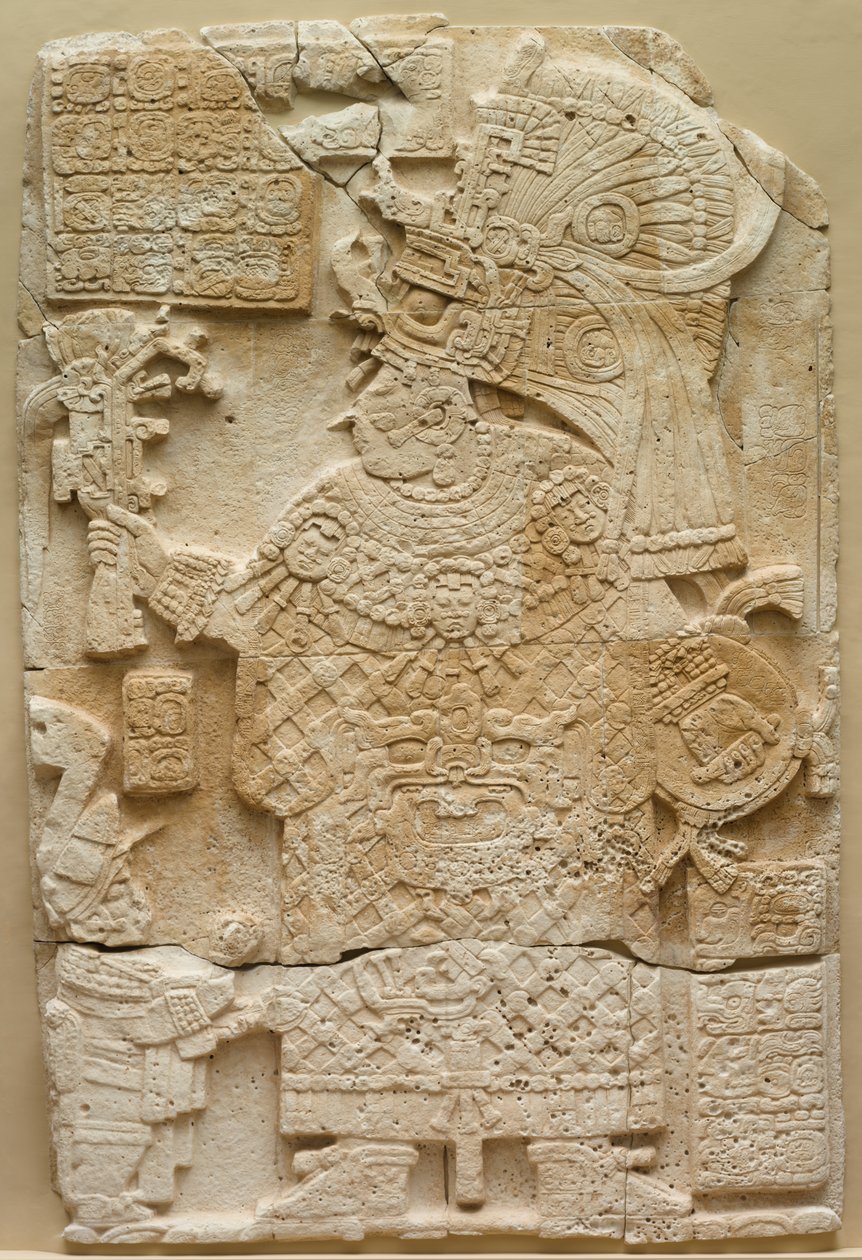 Cara frontal de una estela de piedra independiente con relieve, 692 de Unbekannt