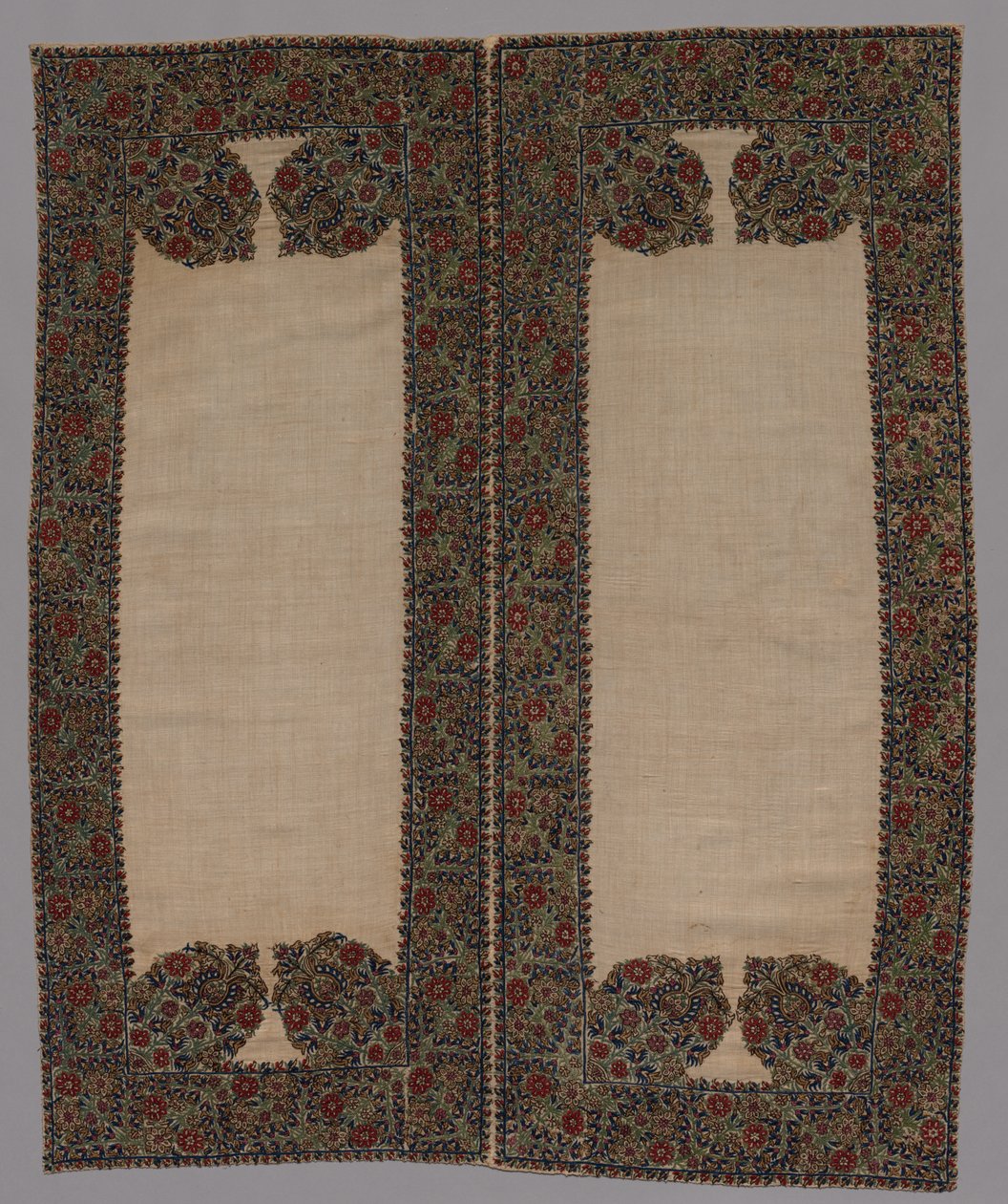Frente y reverso de una funda de almohada, 1700s de Unbekannt