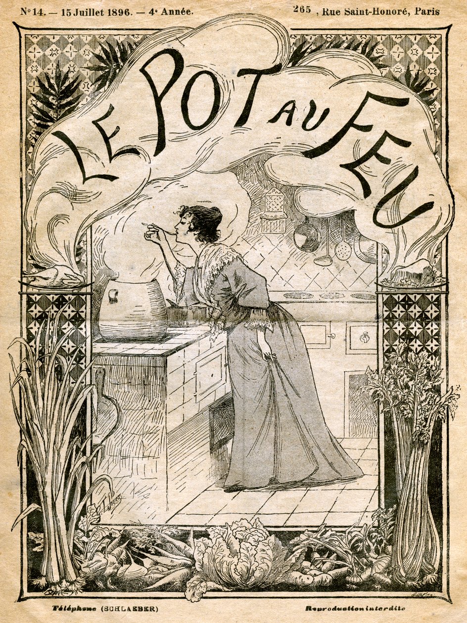 Portada de Le Pot au Feu, 15 de julio de 1896 de Unbekannt