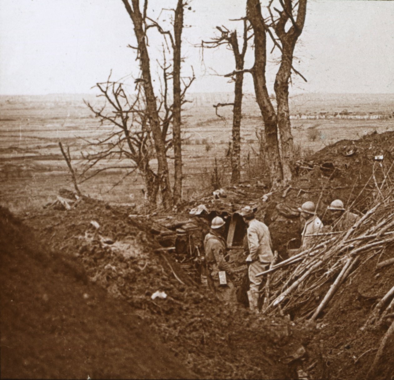 Línea del frente, Les Éparges, norte de Francia, c1914-c1918 de Unbekannt