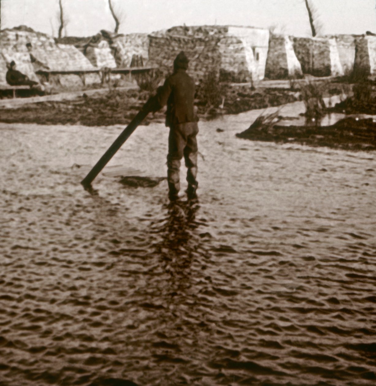 Línea del frente, Ramskapelle, Bélgica, c1914-c1918 de Unbekannt