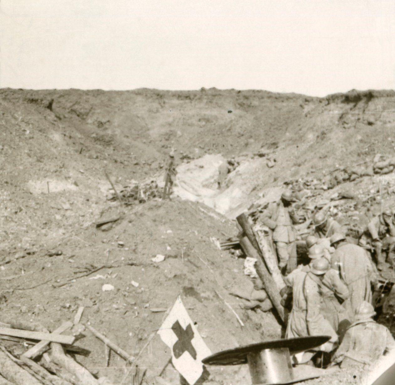 Línea del frente, Sailly-Saillisel, norte de Francia, c1914-c1918 de Unbekannt
