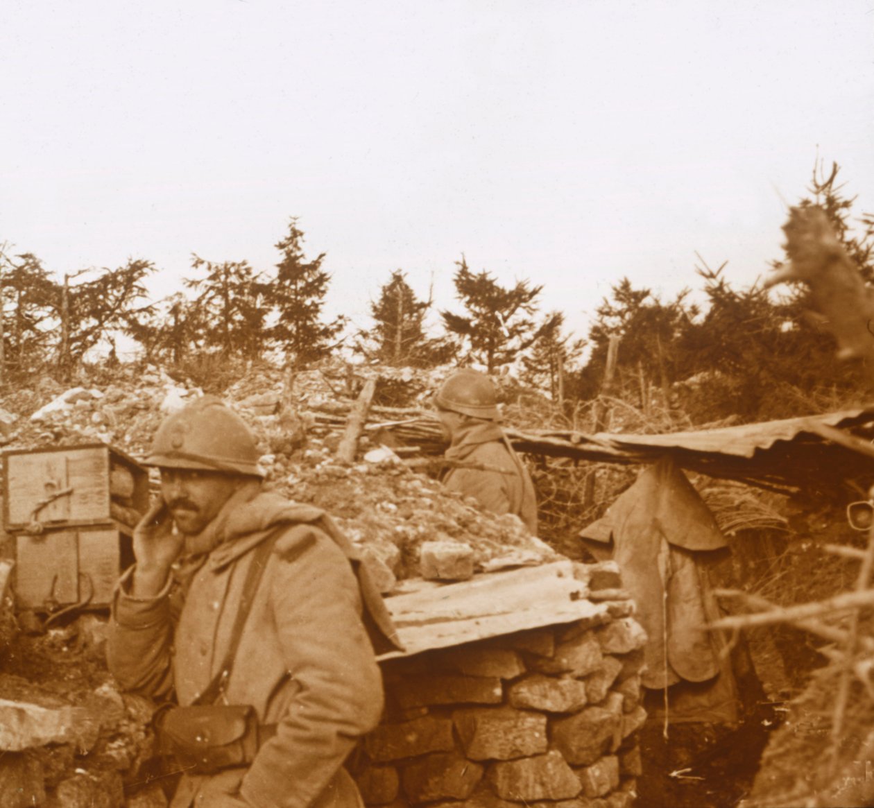 Línea del frente, Verdún, norte de Francia, 1916 de Unbekannt