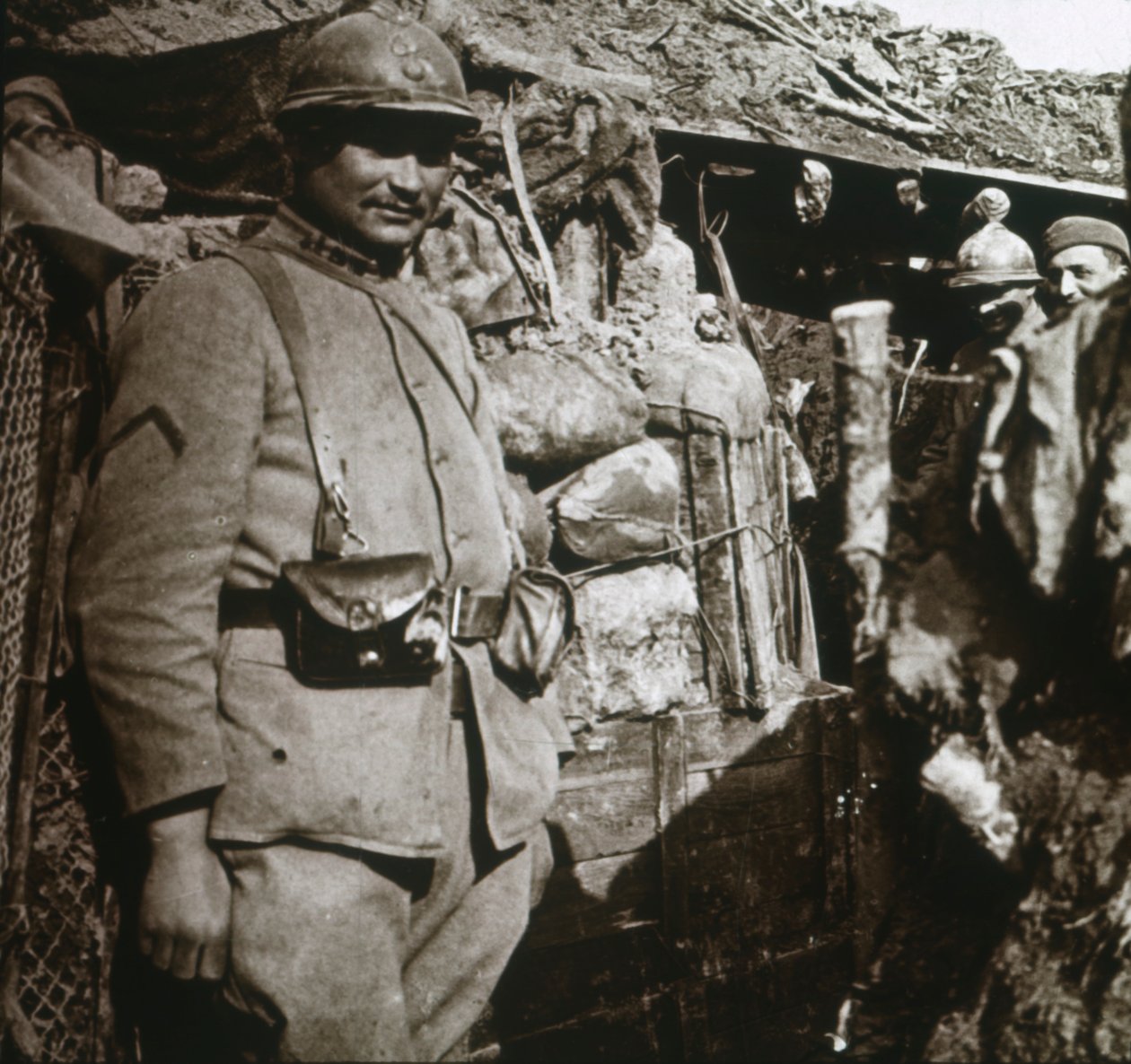 Línea del frente en Berry-au-Bac, norte de Francia, c1914-c1918 de Unbekannt