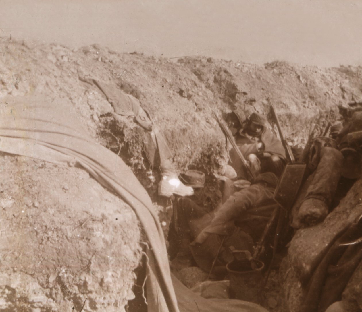 Trincheras de primera línea, Beauséjour, norte de Francia, c. 1914-c. 1918 de Unbekannt