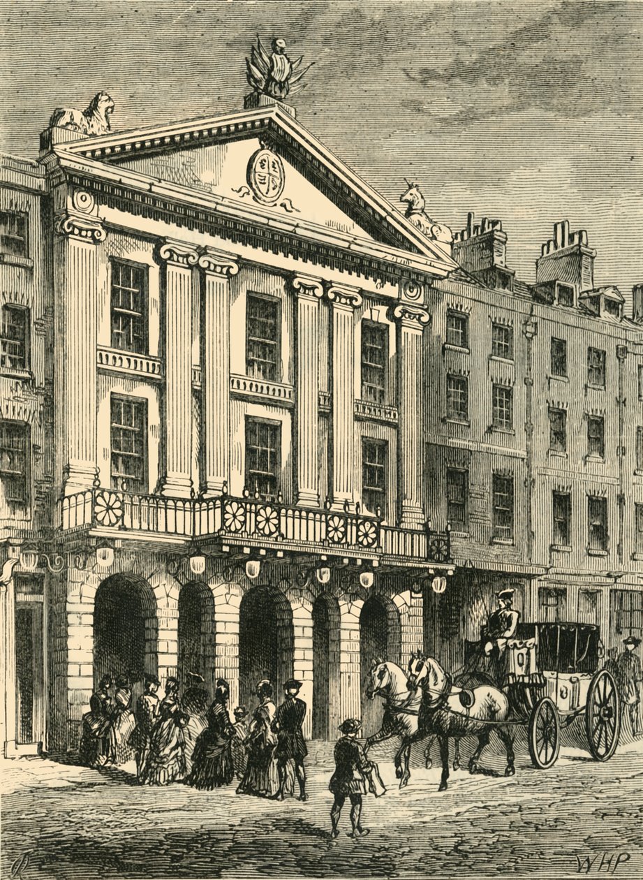 Frente del antiguo teatro Drury Lane, 1881 de Unbekannt