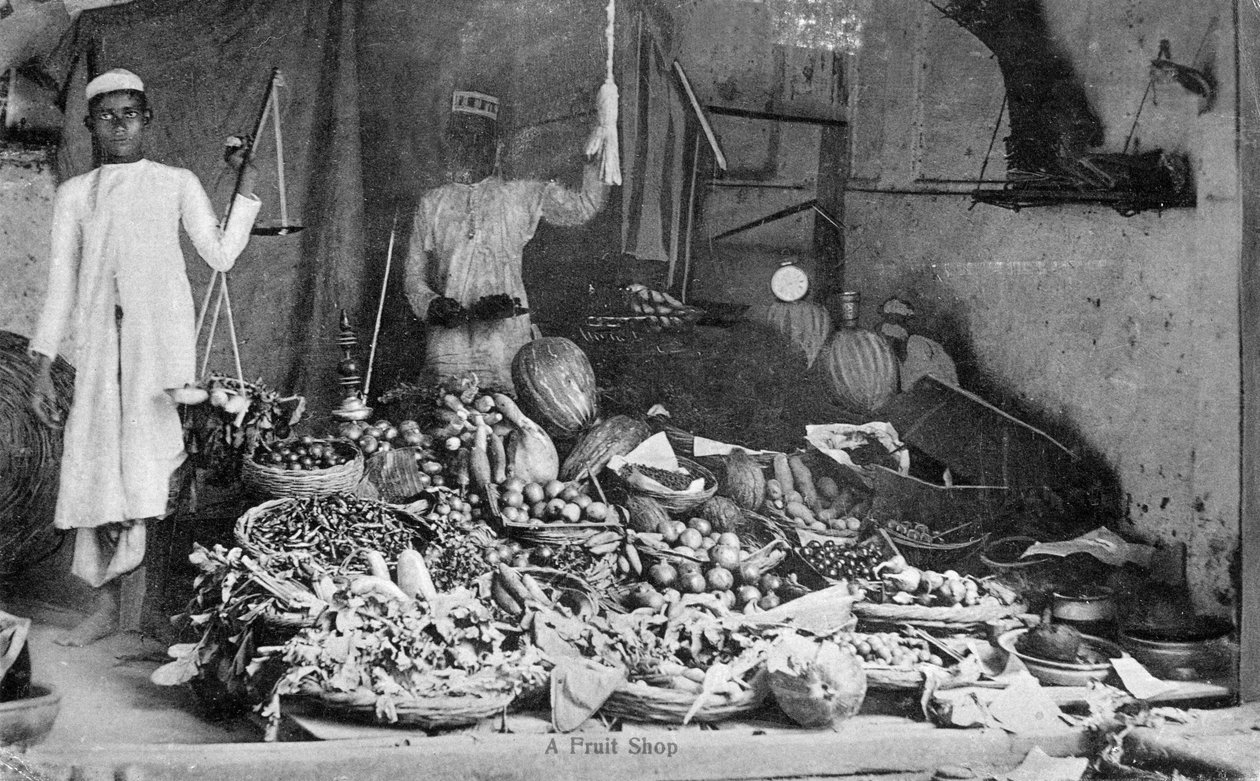 Tienda de frutas, India de Unbekannt