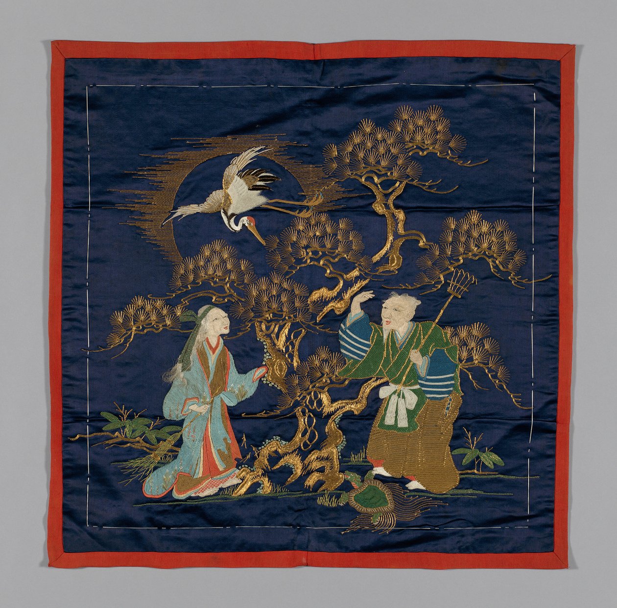 Cubierta de Regalo Fukusa, Japón, finales del período Edo 1789-1868 período Meiji 1868-1912, finales del siglo XIX de Unbekannt