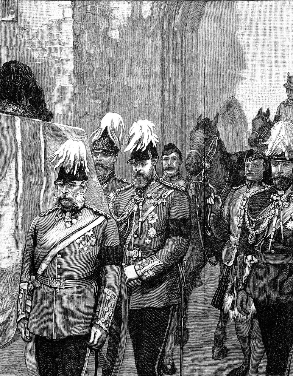 Funeral del Duque de Albany: La procesión entrando en el Castillo de Windsor, 1884 de Unbekannt