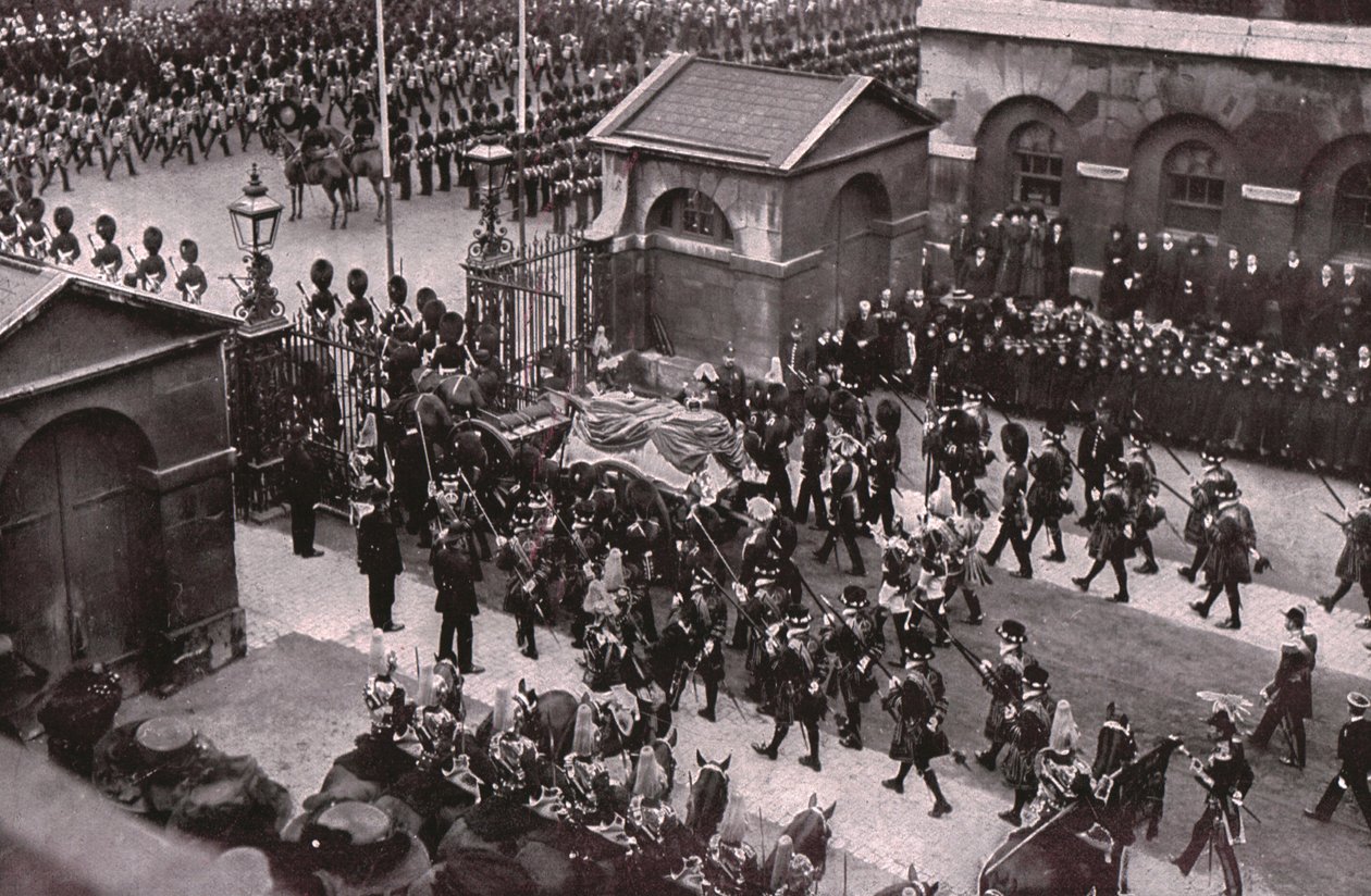 Procesión fúnebre del Rey Eduardo VII, Whitehall, Londres, 20 de mayo de 1910 de Unbekannt