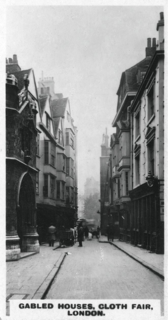 Casas con gabletes, Cloth Fair, Londres, años 1920 de Unbekannt