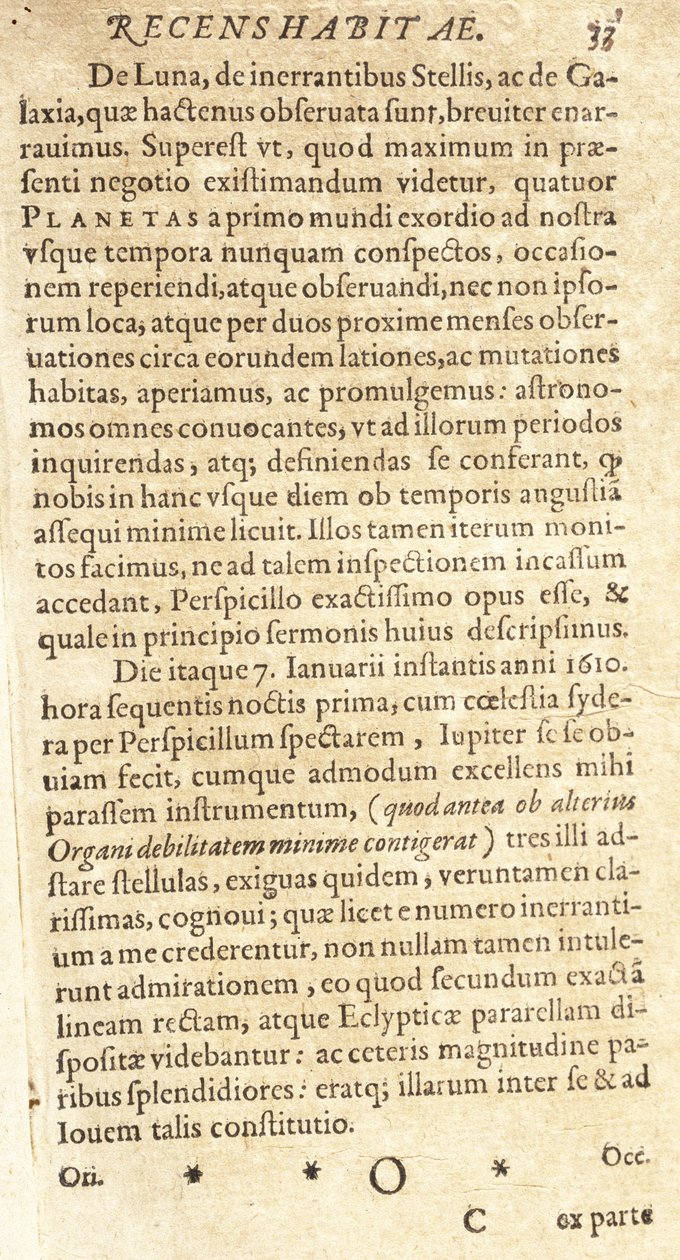 Dibujos de Galileo de los satélites de Júpiter de Unbekannt
