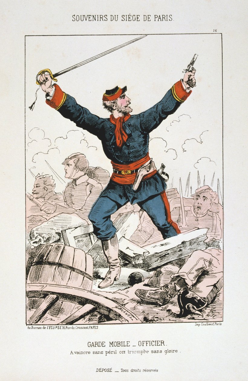 Garde Mobile - Oficial, Sitio de París, 1870-1871 de Unbekannt