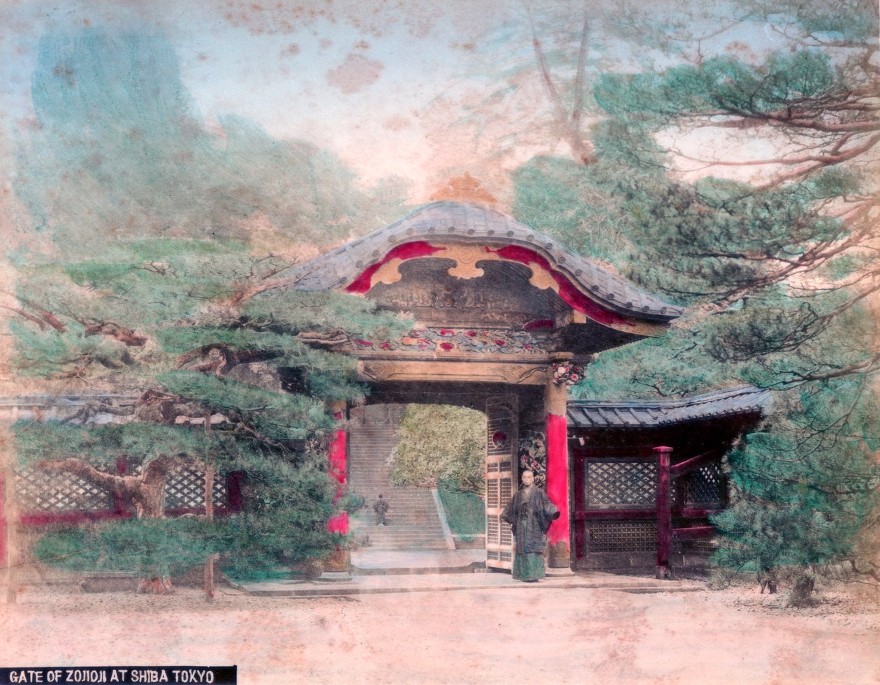 Puerta del Templo Budista Zojoji, Parque Shiba, Tokio de Unbekannt