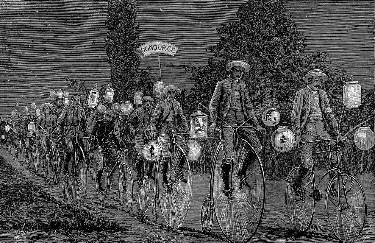Reunión de los clubes de ciclismo del Reino Unido en Castle Inn, Woodford, Essex, 1 de junio de 1889 de Unbekannt