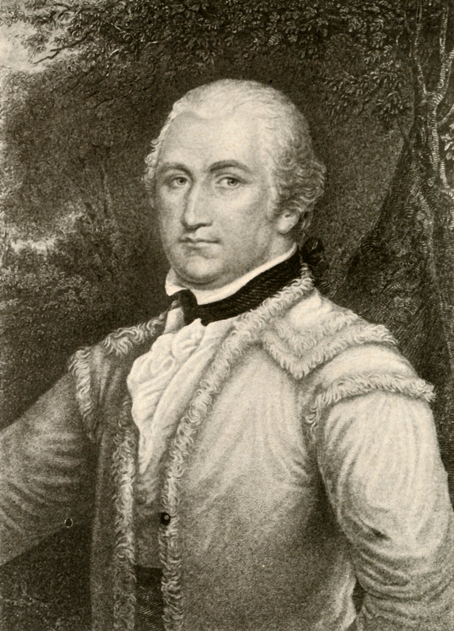 General Daniel Morgan con un abrigo de piel de ante de los guardabosques de Virginia, c1780, 1937 de Unbekannt