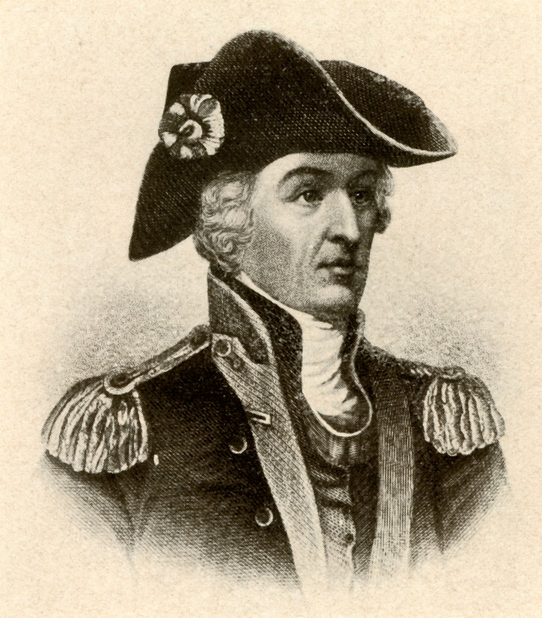 General Francis Marion, con abrigo de cuello alto y chaleco, c1770, 1937 de Unbekannt