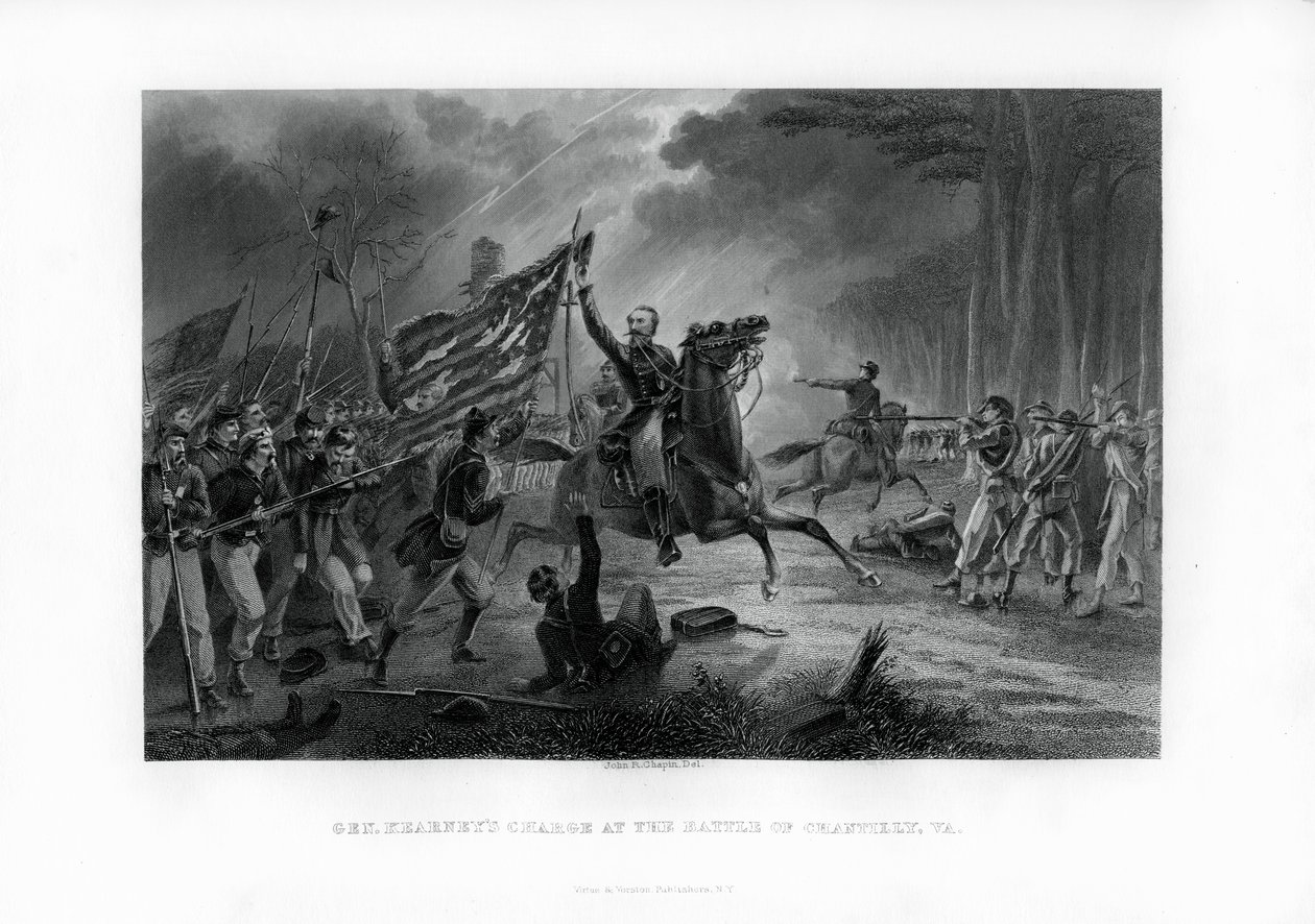Carga del General Kearny, La batalla de Chantilly, Virginia, 1 de septiembre de 1862, 1862-1867 de Unbekannt
