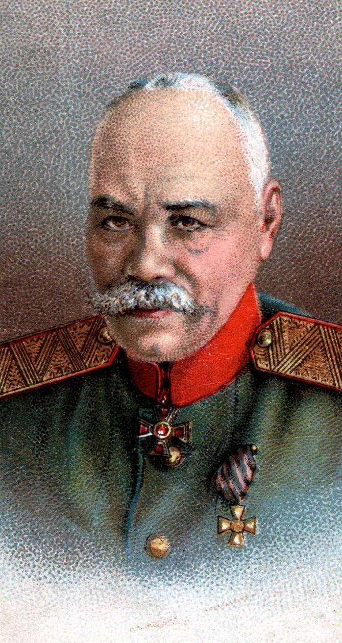 General Mikhail Vasilevich Alexeiev 1857-1918, soldado ruso, 1917 de Unbekannt