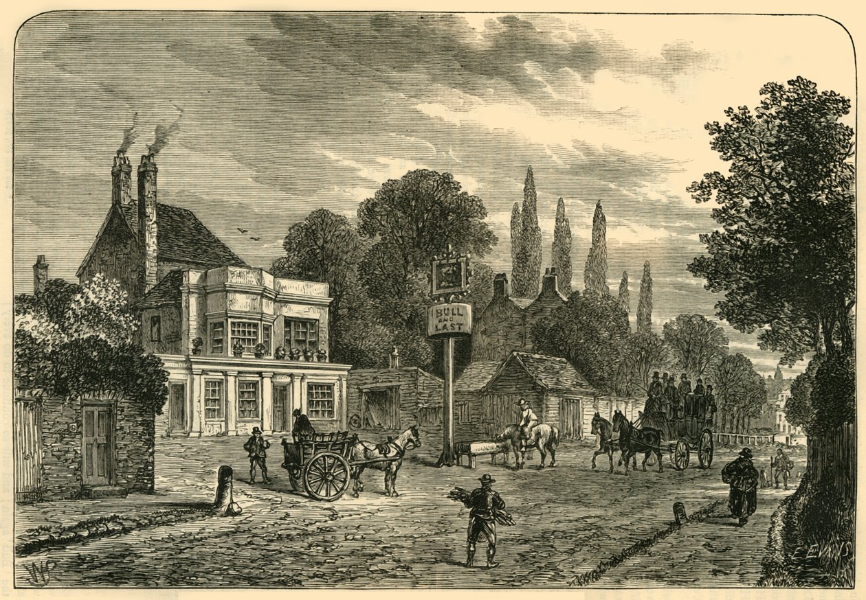 Vista general de Old Kentish Town, 1820, c1876 de Unbekannt