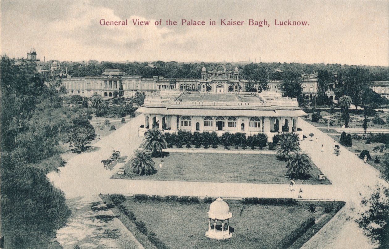 Vista general del Palacio en Kaiser Bagh, Lucknow, c1900 de Unbekannt