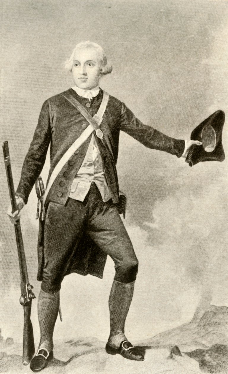 General Warren, vestido de minuteman, c1760, 1937 de Unbekannt