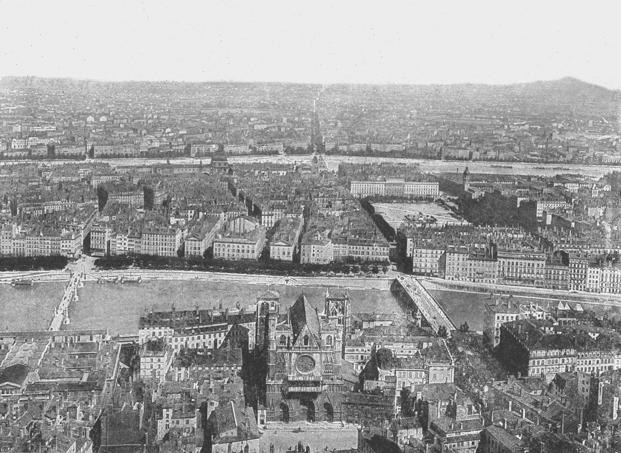 Vista general, Lyon, Francia, 1895 de Unbekannt