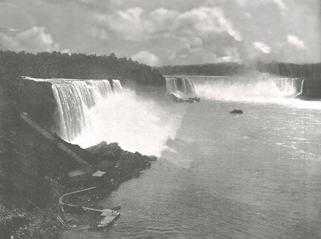 Vista general de las Cataratas del Niágara, 1895 de Unbekannt