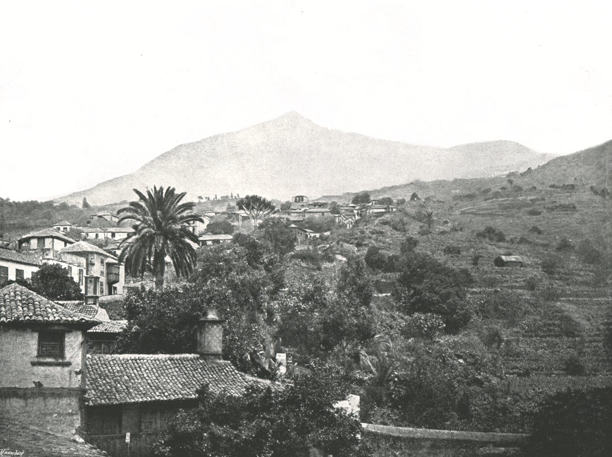 Vista general mostrando el Pico, Tenerife, Canarias, España, 1895 de Unbekannt