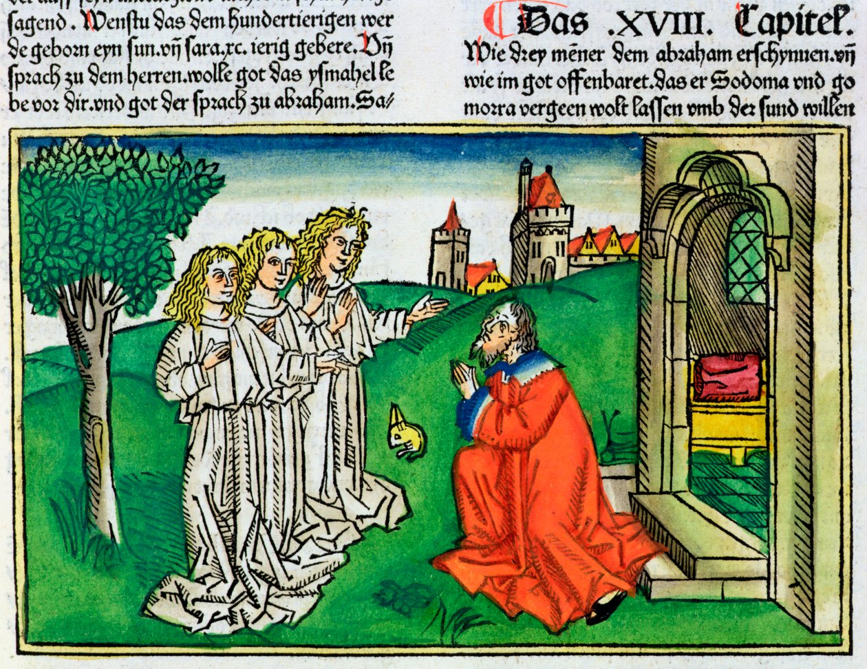 Génesis 18:2: Abraham y los tres ángeles de Unbekannt