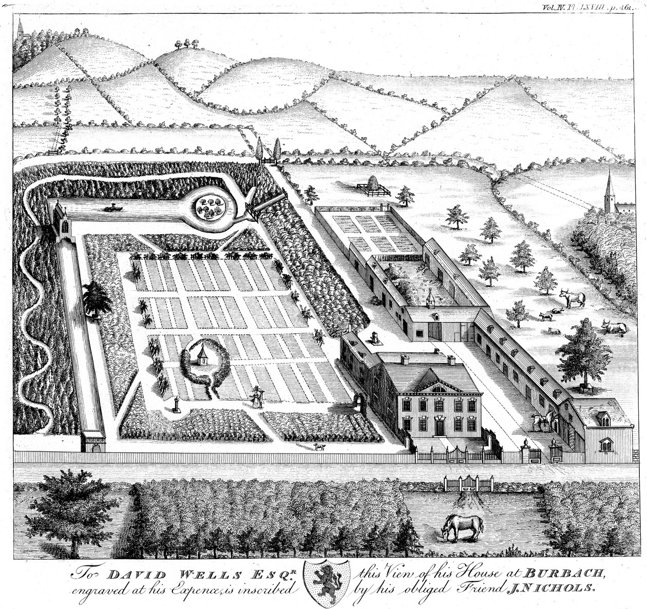Modelo de finca de campo de caballero, c. 1750 de Unbekannt