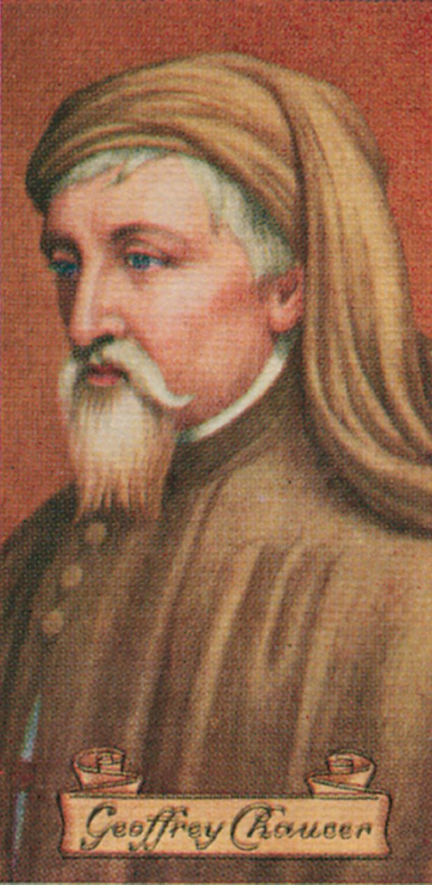 Geoffrey Chaucer, tomado de una serie de tarjetas de cigarrillos, 1935 de Unbekannt