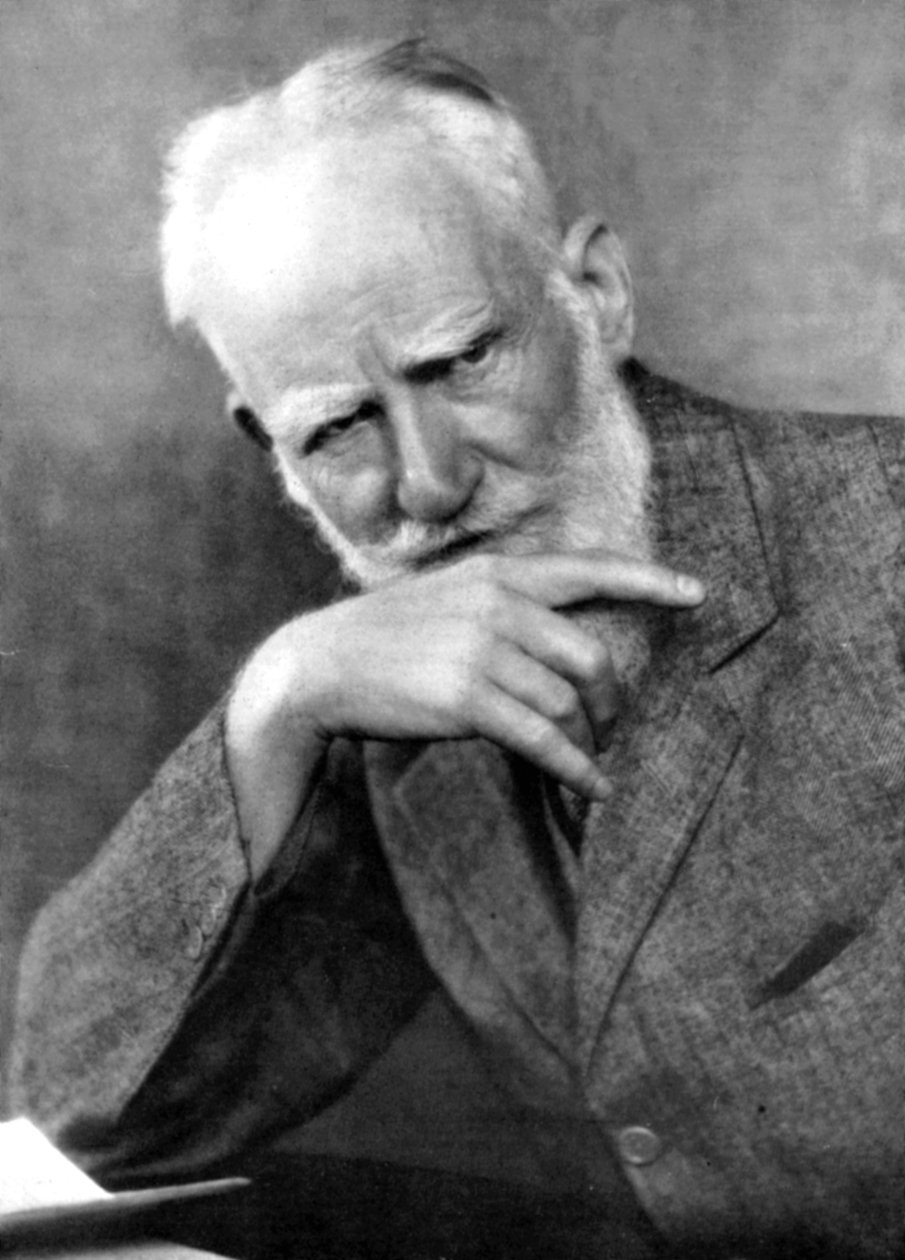George Bernard Shaw 1856-1950, autor irlandés, principios del siglo XX de Unbekannt