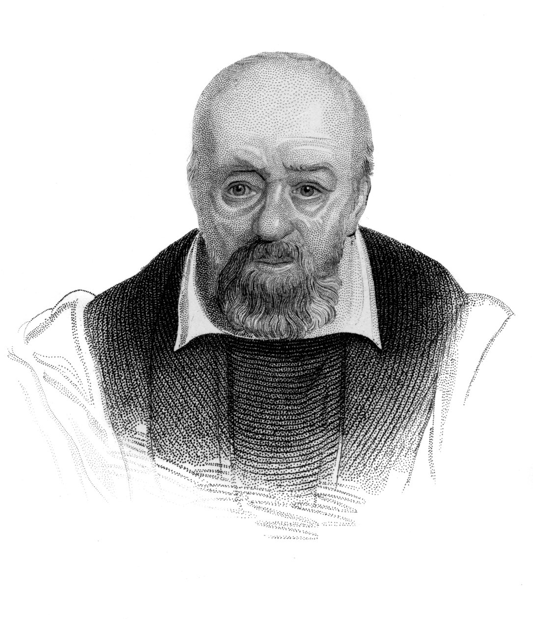 George Buchanan, historiador y erudito humanista escocés del siglo XVI, c1850 de Unbekannt