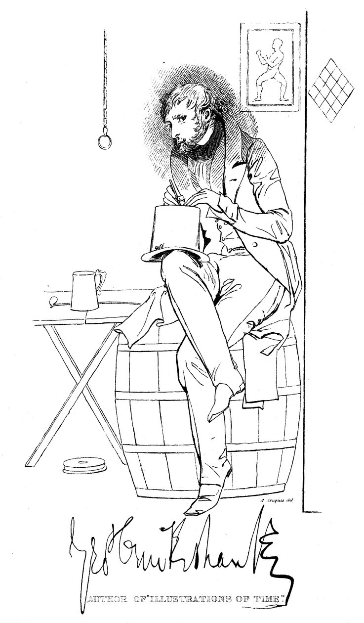 George Cruikshank 1792-1878, caricaturista e ilustrador de libros inglés, siglo XIX de Unbekannt