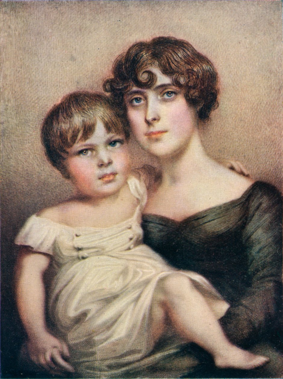 George Dacres Patterson y su madre, Eleanor Dacres Patterson, 1815, 1911 de Unbekannt