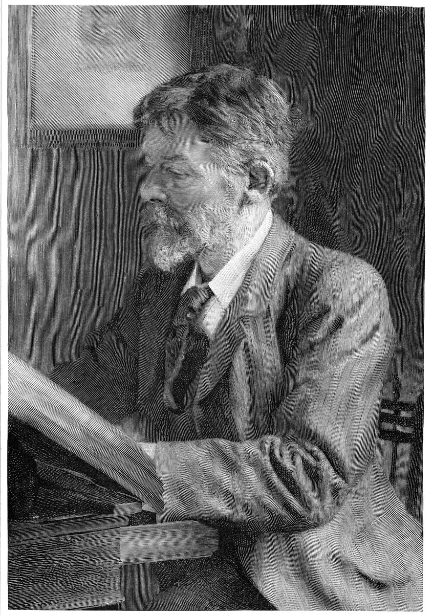 George Du Maurier, escritor y artista británico, c. 1890 de Unbekannt