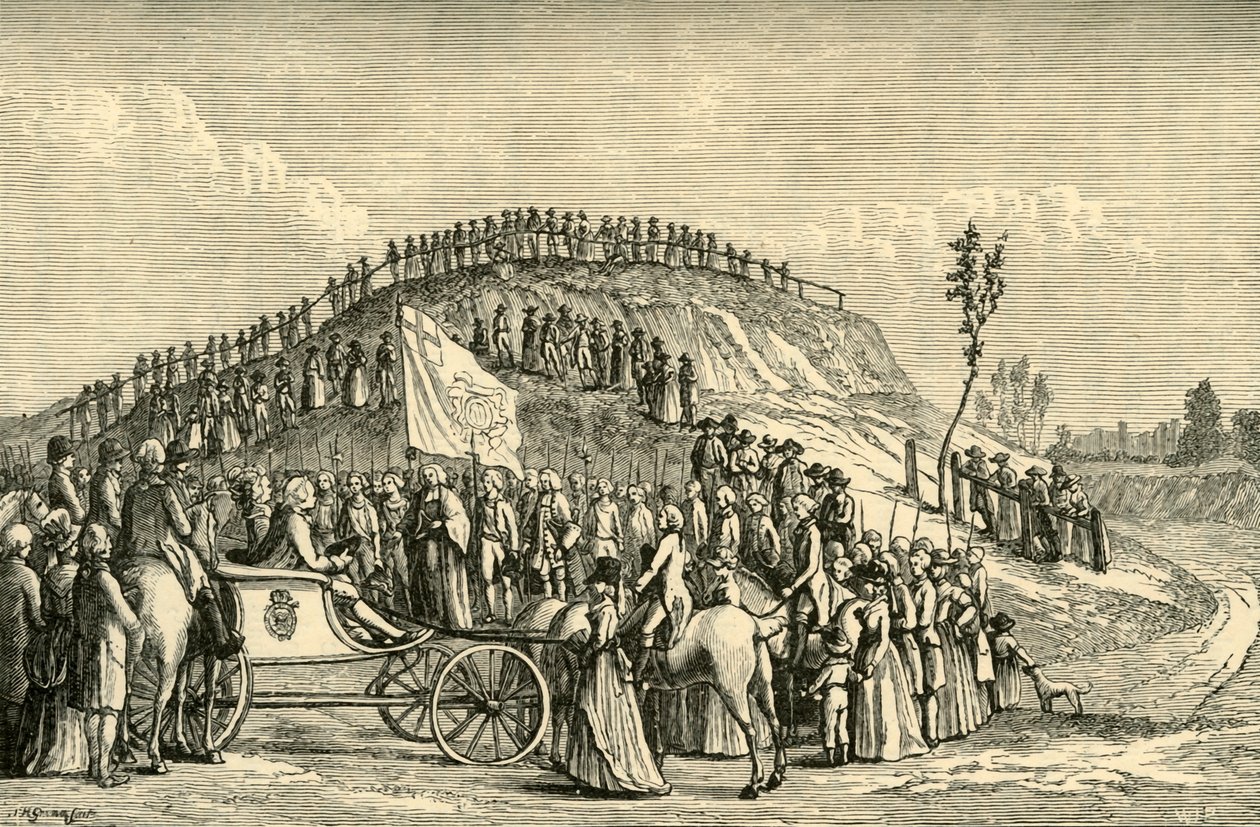 Jorge III y la Reina Carlota en Eton Montem, 1778, 1911 de Unbekannt