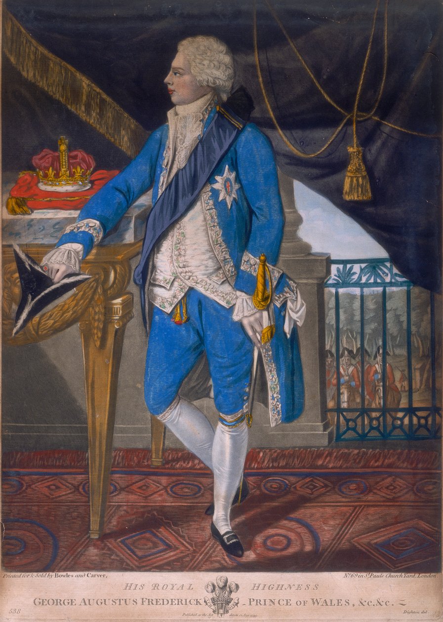 Jorge IV como Príncipe de Gales, 1795 de Unbekannt