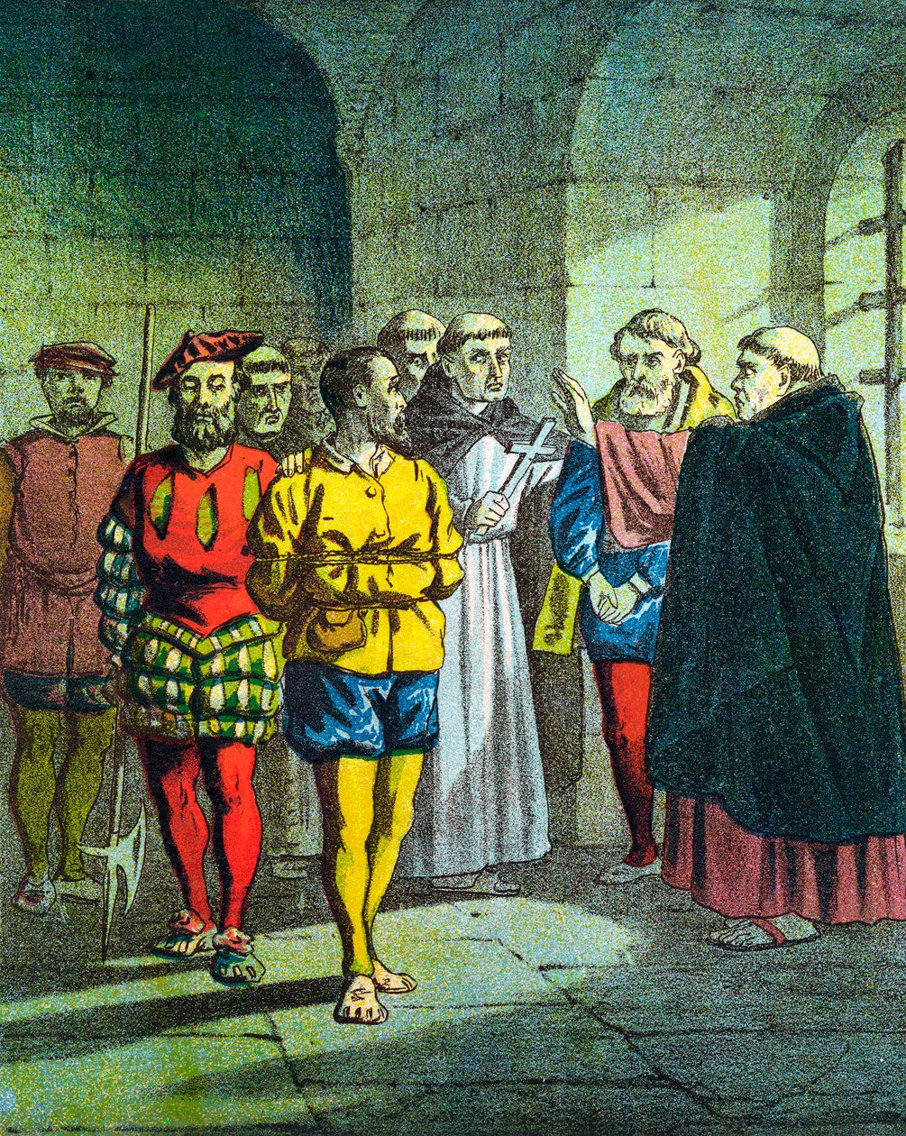 George Wishart, reformador protestante escocés del siglo XVI, c. 1860 de Unbekannt